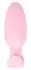 Cuties Rose Vibrating Plug - Compact Silicone Model, 7 Modes, 8 cm