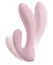 beau coeur Cerya Strong Mini vibrator sa dva kraka, 14 cm, ljubičasti