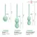 INTENSE Charli Kegel Ball Kit Light Jade Green, trodelni set za jačanje mišića karličnog dna