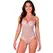 PASSION ZOVEL bodi Light Grey L/XL, elegancija čipke i prozirne mrežice