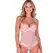 Passion Zovel bodi u nežno roze boji L/XL, elegancija prozirne mrežice i prefinjene čipke