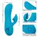 CalExotics Sunset Beach Seducer plavi vibrator sa dvostrukim delovanjem na punjenje