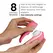 Womanizer Liberty 2 Pink, kompaktni stimulator sa vazdušnim talasima, 8 modova rada