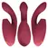 Womanizer Duo 2 Bordeaux intimni stimulator sa dvostrukim delovanjem, vodootporan, silikon