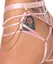 Bad Kitty Rose podesivi harness komplet sa elegantnim lancima roze S do L