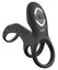 Fantasy C-Ringz Ultimate Couples Cage Pro Black silikonski prsten sa duplom vibracijom