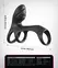 Fantasy C-Ringz Ultimate Couples Cage Pro Black silikonski prsten sa duplom vibracijom