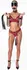Bad Kitty Premium luksuzni bondage set sa lancima od 6 delova, crno-zlatni podesivi komplet