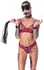 Bad Kitty Premium luksuzni bondage set sa lancima od 6 delova, crno-zlatni podesivi komplet