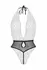 Christine Dina čipkani bodi brenda Body sa vezivanjem oko vrata, elegantnom mrežicom i detaljem mašne L/XL