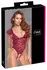 Cottelli Lingerie bodi M od bordo crvene čipke sa biserima koji se skidaju