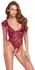 Cottelli Lingerie Body Pearls S bordo čipkani bodi sa podesivim biserima