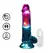 RealRock LED vibrirajući dildo 18 cm providni