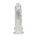 RealRock LED vibrirajući dildo 18 cm providni
