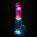 RealRock LED vibrirajući dildo 18 cm providni