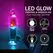 RealRock LED vibrirajući dildo 18 cm providni