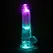 RealRock vibrirajući LED providni dildo 15 cm sa vakuum postoljem