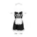 S-Line by Shots French Maid Costume S/M Elegant Black Dress Set