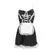 S-Line by Shots French Maid Costume S/M Elegant Black Dress Set