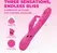 VIVE Fiore G-Spot Air Wave Multi-Function Clitoral Stimulator Pink