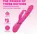 VIVE Mimi Vibrating & Tapping Intimate Device Pink, Triple Motor, USB