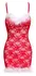 Cottelli Lingerie X-Mas spavaćica S/M, crvena čipka, podesive bretele