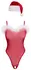 Cottelli LINGERIE X-Mas komplet S/M, praznični crveni bodi i plišana kapa