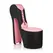 XR Brands Stiletto Chair Pink - Modern Vegan Leather Decorative Seat