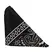 The Code set silikonski prsten i bandana crni u dvobojnom dizajnu