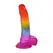 Doc Johnson Crystal Jellies Rainbow Model 21.6 cm Fleksibilan Dizajn