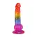Doc Johnson Crystal Jellies Rainbow Model 21.6 cm Fleksibilan Dizajn