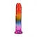 Doc Johnson Crystal Jellies Arcoiris fleksibilni model od 21.6 cm u duginim bojama