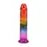 Doc Johnson Crystal Jellies Arcoiris fleksibilni model od 21.6 cm u duginim bojama