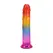 Doc Johnson Crystal Jellies Rainbow Model 7 sa savitljivom površinom dužine 17.8 cm