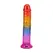 Doc Johnson Crystal Jellies Rainbow Model 7 sa savitljivom površinom dužine 17.8 cm