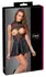 Cottelli PARTY Open Cup Mini Dress XL Black Lace & Matte Design