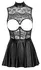 Cottelli PARTY Open Cup Mini Dress XL Black Lace & Matte Design