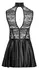 Cottelli PARTY Open Cup Mini Dress L Black Lace & Matte Finish