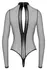 Noir Handmade Body Cross L providni crni bodi dugih rukava