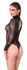 Noir Handmade Body Collar S, crni bodi od čipke i powerwetlook materijala, veličina S