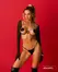 Obsessive Lustique crni harness grudnjak podesivi dekorativni top sa lancima S/M/L