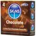 Skins Chocolate Premium Latex Condoms 4-Pack - Enhanced Aroma & Comfort