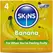 Skins Banana Premium Latex Condoms 4-Pack - Flavored, Extra Lubricated