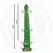 EPIC Hylos Green Flash silikonska intimna igračka od 29.5 cm ergonomskog dizajna