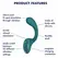 Satisfyer G for Goddess 2 rabbit vibrator u prefinjenoj tamnozelenoj boji sa dva motora