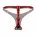 Fetish Collection trostruki pojas podesiv crno crveni 54 do 106cm