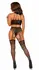 Leg Avenue Bodysuit Halterneck Lace & Garters Black Elegant Set