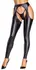 Cottelli PARTY Matte Black Chaps & String Set M, stil uskih helanki