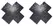 Cottelli Accessoires Cross Black Decorative Nipple Stickers 7.5 cm