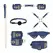 Naughty Navy 7-Piece Restraint Set - Adjustable Blue Bondage Kit